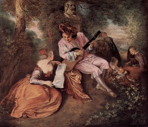 Antoine Watteau: La Gamme d'Amour, circa 1717