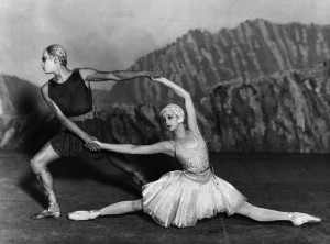 Alexandrova Danilova and Serge Lifar in Ballet Russes production of Apollon musagète, 1927