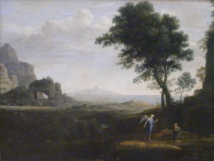 Claude_Lorrain_-_Hagar_und_Ismael_in_der_Wüste_(1668)