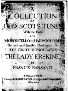 Barsanti Old Scots Tunes Cover